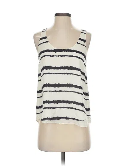 Pre-owned A.l.c Sleeveless Silk Top Ivory Halter Neckline Tops In White