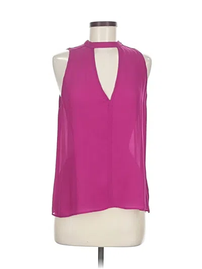 Pre-owned A.l.c Sleeveless Silk Top Pink Halter Neckline Tops