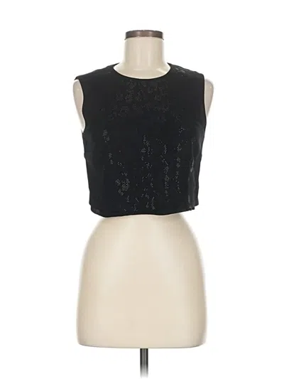 Pre-owned A.l.c Sleeveless Top Black Keyhole Neckline Tops