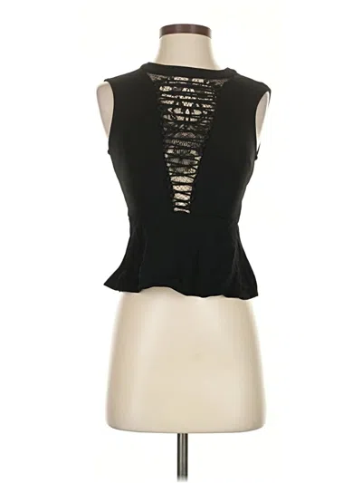 Pre-owned A.l.c Sleeveless Top Black Keyhole Neckline Tops