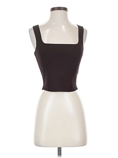 Pre-owned A.l.c Sleeveless Top Black Square Neckline Tops