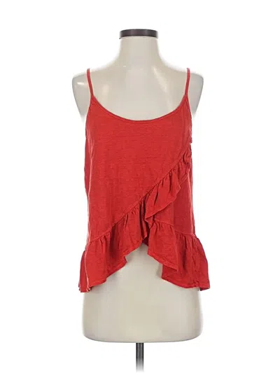 Pre-owned A.l.c Sleeveless Top Red Halter Neckline Tops