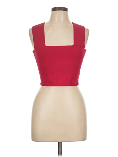 Pre-owned A.l.c Sleeveless Top Red Halter Neckline Tops