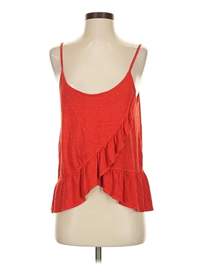 Pre-owned A.l.c Sleeveless Top Red Halter Neckline Tops
