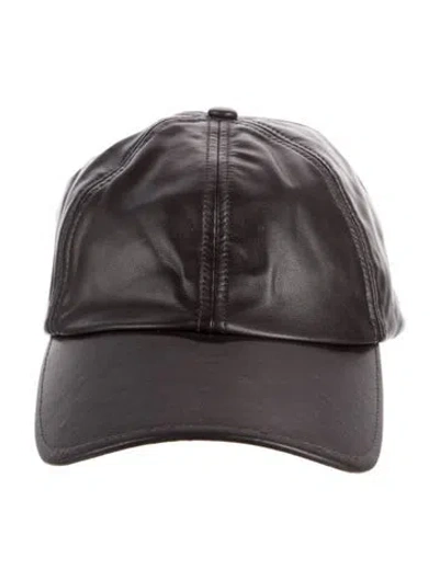 Pre-owned A.l.c Solid Baseball Cap In Brown