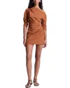 A.l.c A. L.c. Sona Linen-blend Dress In Brown