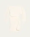 A.l.c Sona Ruched Mini Dress In White