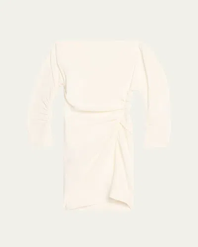 A.l.c Sona Ruched Mini Dress In White