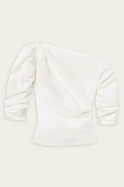 A.l.c Sona Stretch Cotton Top In White