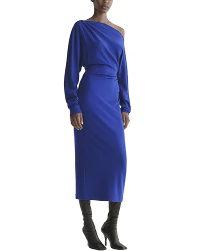 A.l.c . Sonny Wool Midi Dress In Blue