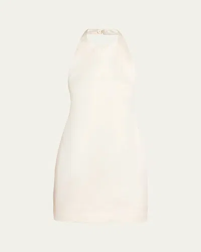 A.l.c Sophia Satin Mini Dress In Blue