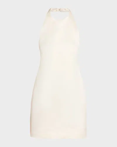 A.l.c Sophia Satin Mini Dress In White