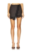 A.l.c Sophia Sparkly Lace-trim Mini Skirt In Multi