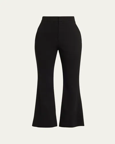 A.l.c Sophie Cropped Kick-flare Pants In Black