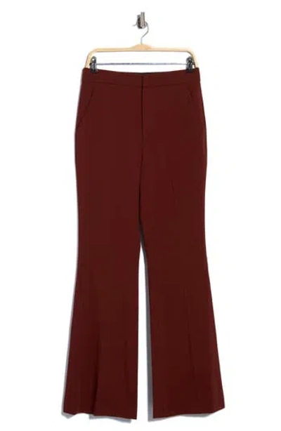 A.l.c . Sophie Ii Flare Wool Blend Pants In Burgundy