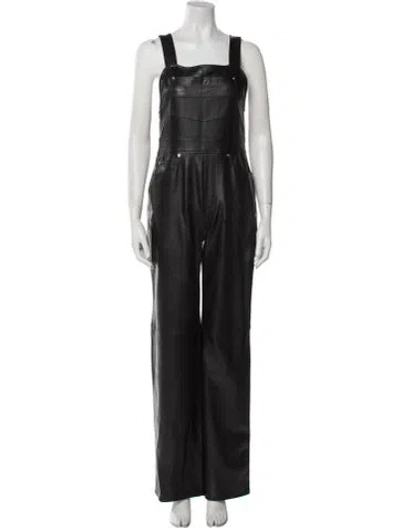 Pre-owned A.l.c Square Neckline Jumpsuit In Black