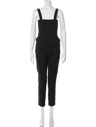 Pre-owned A.l.c Square Neckline Jumpsuit In Black