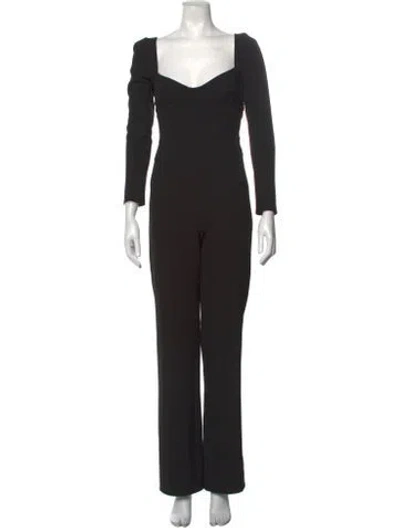 Pre-owned A.l.c Square Neckline Jumpsuit In Black