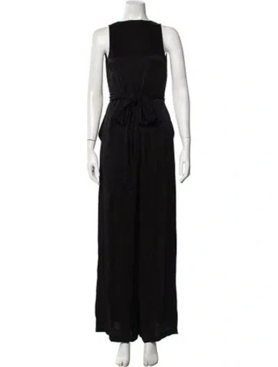 Pre-owned A.l.c Square Neckline Jumpsuit In Black