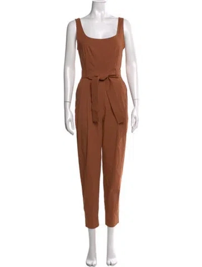Pre-owned A.l.c Square Neckline Jumpsuit In Neutrals