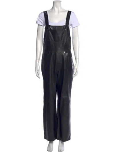 Pre-owned A.l.c Square Neckline Jumpsuit W/ Tags In Black