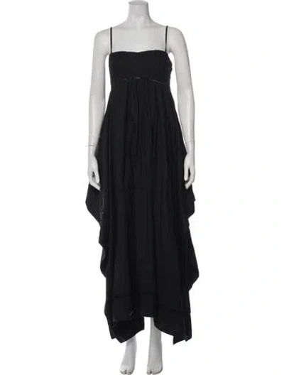 Pre-owned A.l.c Square Neckline Long Dress In Multi