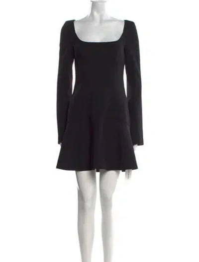 Pre-owned A.l.c Square Neckline Mini Dress In Black