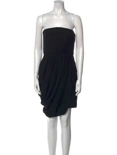Pre-owned A.l.c Square Neckline Mini Dress In Black