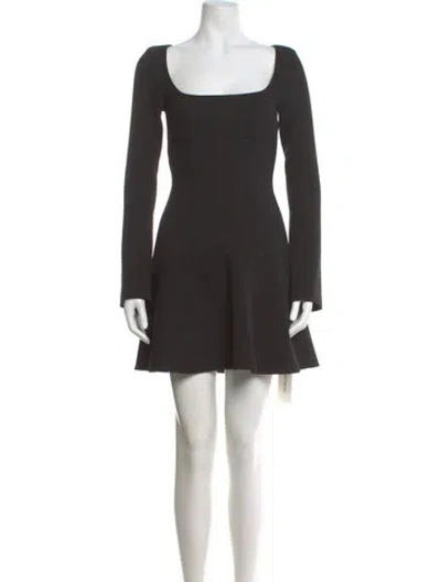 Pre-owned A.l.c Square Neckline Mini Dress In Gray