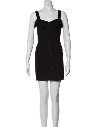 Pre-owned A.l.c Square Neckline Mini Dress In Gray