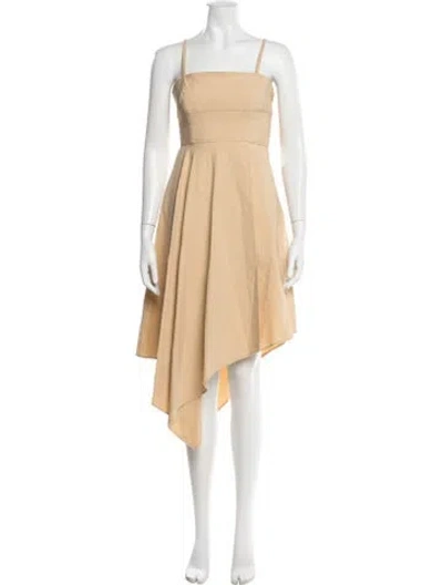Pre-owned A.l.c Square Neckline Mini Dress In Neutral