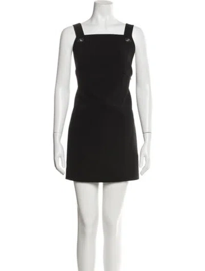 Pre-owned A.l.c Square Neckline Mini Dress W/ Tags In Black