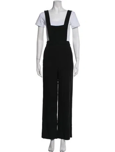 Pre-owned A.l.c Square Neckline Overalls In Black