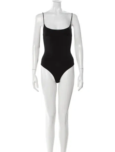 Pre-owned A.l.c Square Neckline Sleeveless Bodysuit In White