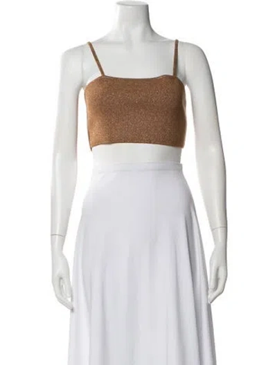 Pre-owned A.l.c Square Neckline Sleeveless Crop Top
