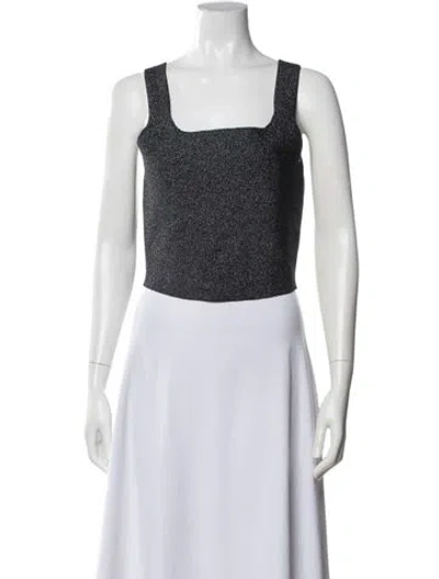 Pre-owned A.l.c Square Neckline Sleeveless Crop Top