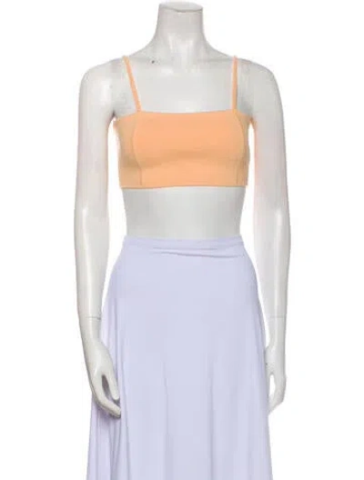 Pre-owned A.l.c Square Neckline Sleeveless Crop Top In Multi