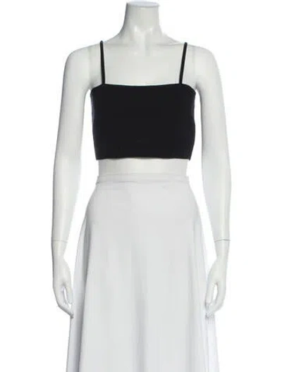 Pre-owned A.l.c Square Neckline Sleeveless Crop Top In Red