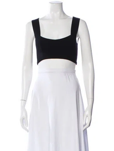 Pre-owned A.l.c Square Neckline Sleeveless Crop Top W/ Tags In Brown
