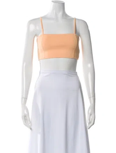 Pre-owned A.l.c Square Neckline Sleeveless Crop Top W/ Tags In Neutral
