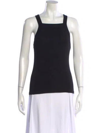 Pre-owned A.l.c Square Neckline Sleeveless Top In Black