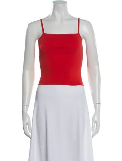 Pre-owned A.l.c Square Neckline Sleeveless Top In Orange