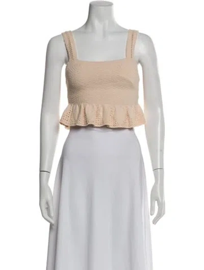 Pre-owned A.l.c Square Neckline Sweater In Pink