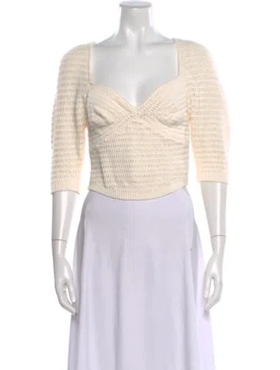 Pre-owned A.l.c Square Neckline Sweater W/ Tags In Neutral