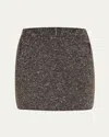 A.l.c Stella Bouclé Tweed Mini Skirt In Gray