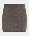 A.l.c Stella Bouclé Tweed Mini Skirt In Gray
