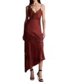 A.l.c . Stella Lace Asymmetric Satin Slipdress In Multi