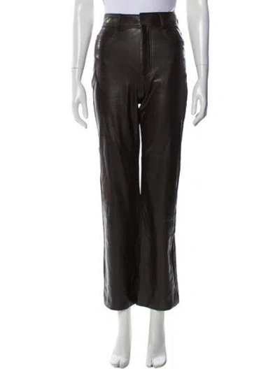 Pre-owned A.l.c Straight Leg Pants In Black