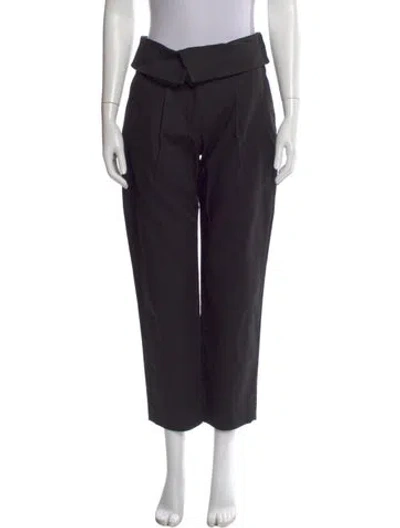 Pre-owned A.l.c Straight Leg Pants In Black