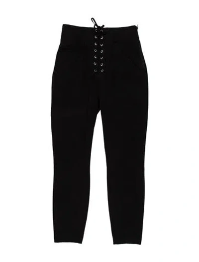 Pre-owned A.l.c Straight Leg Pants In Black